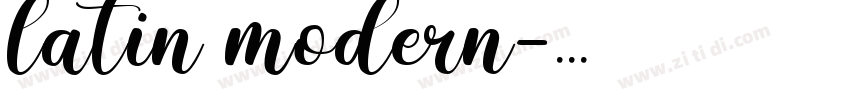 latin modern字体转换
